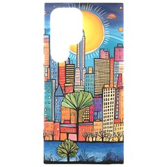 City New York Nyc Skyscraper Skyline Downtown Night Business Urban Travel Landmark Building Architec Samsung Galaxy S24 Ultra 6 9 Inch Black Tpu Uv Case