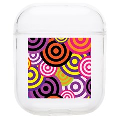 Abstract Circles Background Retro Soft Tpu Airpods 1/2 Case by Ravend