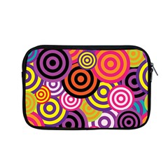 Abstract Circles Background Retro Apple Macbook Pro 13  Zipper Case by Ravend