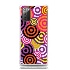 Abstract Circles Background Retro Samsung Galaxy Note 20 Tpu Uv Case by Ravend