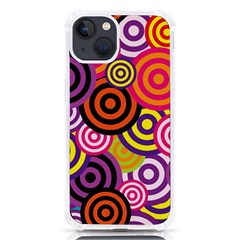 Abstract Circles Background Retro Iphone 13 Tpu Uv Print Case by Ravend