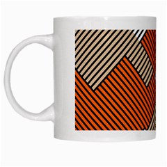 Abstract Pattern Line Art Design Decoration White Mug by Ravend