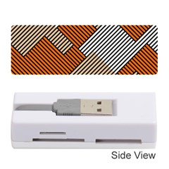 Abstract Pattern Line Art Design Decoration Memory Card Reader (stick) by Ravend