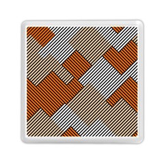 Abstract Pattern Line Art Design Decoration Memory Card Reader (square)