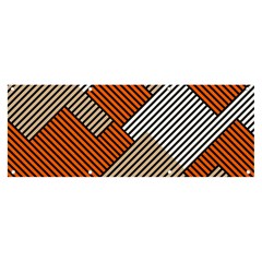 Abstract Pattern Line Art Design Decoration Banner And Sign 8  X 3  by Ravend