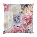 Pastel Rose  Flower Blue Pink White Standard Cushion Case (Two Sides) Front