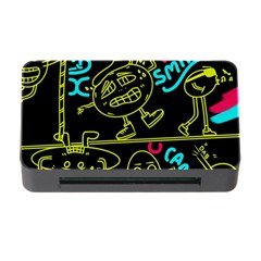 Keep Smiling Doodle Memory Card Reader With Cf by Cemarart