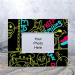 Keep Smiling Doodle White Tabletop Photo Frame 4 x6  Front