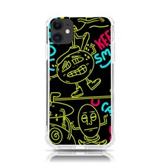 Keep Smiling Doodle Iphone 11 Tpu Uv Print Case by Cemarart