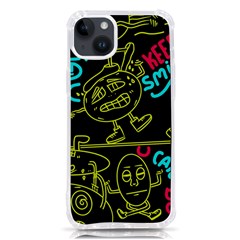 Keep Smiling Doodle Iphone 14 Plus Tpu Uv Print Case by Cemarart