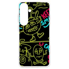 Keep Smiling Doodle Samsung Galaxy S24 Ultra 6 9 Inch Tpu Uv Case by Cemarart