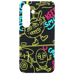 Keep Smiling Doodle Samsung Galaxy S24 6 2 Inch Black Tpu Uv Case