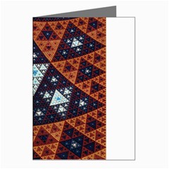 Fractal Triangle Geometric Abstract Pattern Greeting Cards (pkg Of 8) by Cemarart