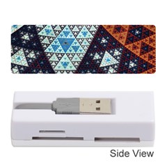 Fractal Triangle Geometric Abstract Pattern Memory Card Reader (stick) by Cemarart