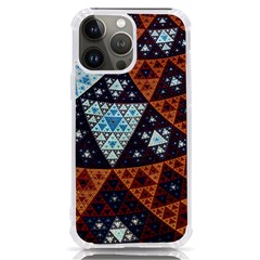 Fractal Triangle Geometric Abstract Pattern Iphone 13 Pro Max Tpu Uv Print Case by Cemarart