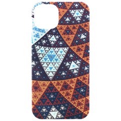 Fractal Triangle Geometric Abstract Pattern Iphone 15 Pro Black Uv Print Pc Hardshell Case