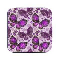 Butterflies Butterfly Insect Nature Square Metal Box (black) by Proyonanggan