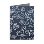 Internet Planet Drink Computer Mini Greeting Cards (Pkg of 8) Right