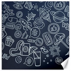 Internet Planet Drink Computer Canvas 12  X 12  by Proyonanggan