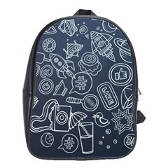 Internet Planet Drink Computer School Bag (large) by Proyonanggan