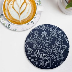 Internet Planet Drink Computer Uv Print Round Tile Coaster by Proyonanggan