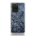 Internet Planet Drink Computer Samsung Galaxy S20 Ultra 6.9 Inch TPU UV Case Front