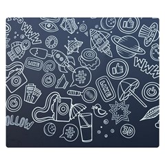 Internet Planet Drink Computer Premium Plush Fleece Blanket (small) by Proyonanggan