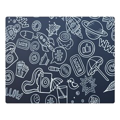 Internet Planet Drink Computer Premium Plush Fleece Blanket (large) by Proyonanggan