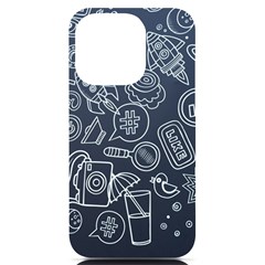 Internet Planet Drink Computer Iphone 14 Pro Black Uv Print Case by Proyonanggan