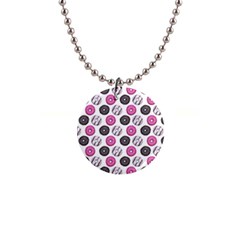 Pattern Seamless Design Decorative 1  Button Necklace