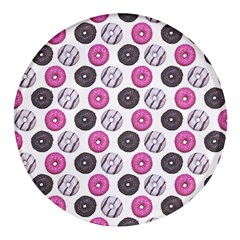 Pattern Seamless Design Decorative Round Glass Fridge Magnet (4 Pack) by Proyonanggan