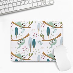 Pattern Sloth Woodland Small Mousepad by Hannah976