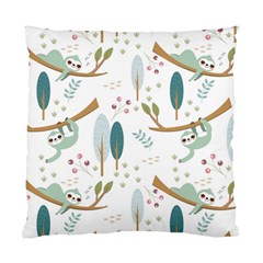 Pattern Sloth Woodland Standard Cushion Case (two Sides) by Hannah976