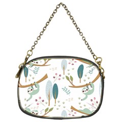 Pattern Sloth Woodland Chain Purse (two Sides) by Hannah976