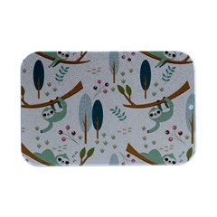 Pattern Sloth Woodland Open Lid Metal Box (silver)   by Hannah976