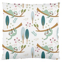 Pattern Sloth Woodland 16  Baby Flannel Cushion Case (two Sides)