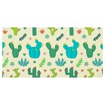 Cactus Succulents Floral Seamless Pattern Banner and Sign 4  x 2  Front