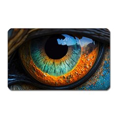 Eye Bird Feathers Vibrant Magnet (rectangular) by Hannah976