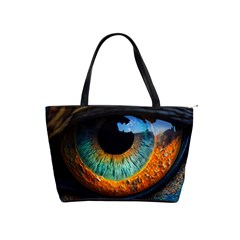 Eye Bird Feathers Vibrant Classic Shoulder Handbag by Hannah976