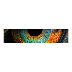 Eye Bird Feathers Vibrant Velvet Scrunchie by Hannah976