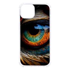 Eye Bird Feathers Vibrant Iphone 13 Tpu Uv Print Case by Hannah976