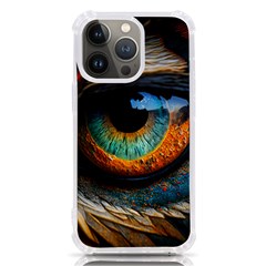 Eye Bird Feathers Vibrant Iphone 13 Pro Tpu Uv Print Case by Hannah976