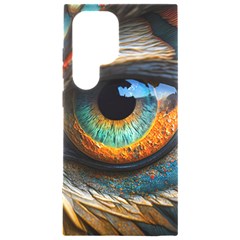 Eye Bird Feathers Vibrant Samsung Galaxy S24 Ultra 6 9 Inch Black Tpu Uv Case