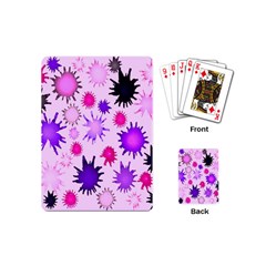 Inks Drops Black Paint Design Playing Cards Single Design (mini)