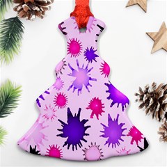 Inks Drops Black Paint Design Ornament (christmas Tree) 