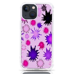 Inks Drops Black Paint Design Iphone 13 Mini Tpu Uv Print Case by Hannah976