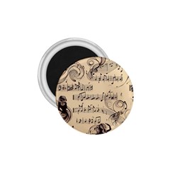 Musical Swirls Ladies 1 75  Magnets by RiverRootz