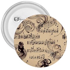 Musical Swirls Ladies 3  Buttons by RiverRootz