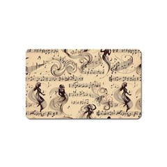 Musical Swirls Ladies Magnet (name Card) by RiverRootz