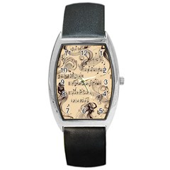 Musical Swirls Ladies Barrel Style Metal Watch by RiverRootz